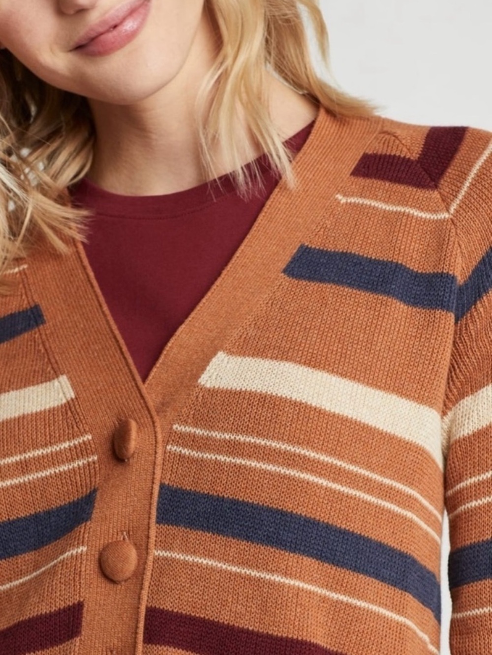 Pendleton Striped Grandpa Cardigan☕️ - Picture 2 of 9